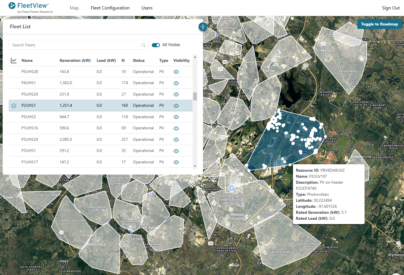 FleetView Interactive Map