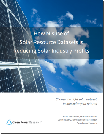 How Misuse of Solar Resource Datasets is Reducing Solar Industry Profits