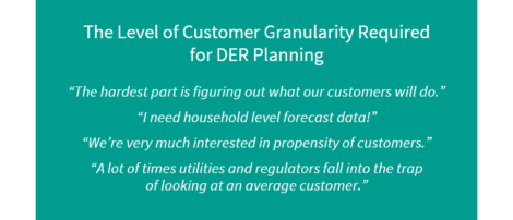 The level of customer granularity required for DER Planning