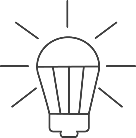 light bulb outline icon